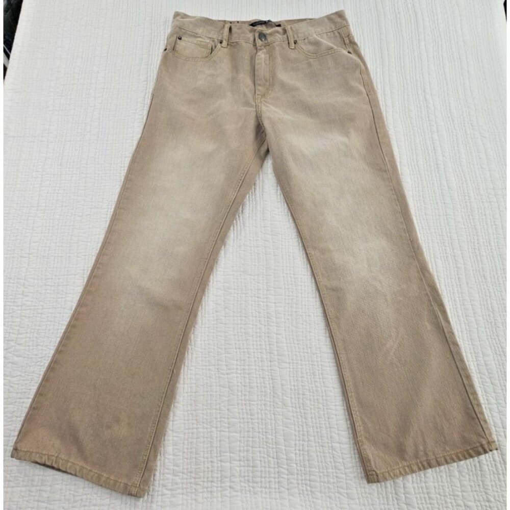 Carbon Black Jeans Men's 33x30 Brown Straight Leg‎ Relaxed Fit Denim EUC Classic